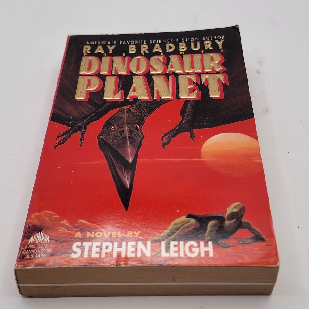 Stephen Leigh Dinosaur Planet Paperback 1993 Ray Bradbury Presents Good